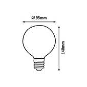 Rábalux Filament LED izzó - E27 - 4W - 350Lm - 2200K 1419