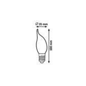 Rábalux Filament LED izzó - E14 - 4,2W - 380Lm - 4000K 1656