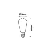 Rábalux Filament LED izzó - E27 - 5,4W - 600LM- 3000K 1659
