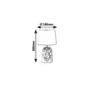 Rábalux Sonal asztali lámpa - ezüst/fehér 4548