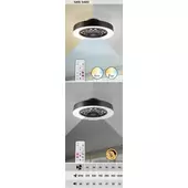 Rábalux Adonias 5419 LED ventilátoros mennyezeti lámpa fényerőszabályzóval IP20 3000-6000K 1600lm