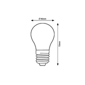 Rábalux Filament LED izzó - E27 - G45 - 4W - 470LM - 4000K 79051
