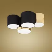 TK Lighting Mona mennyezeti lámpa - fekete & arany