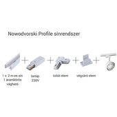 Nowodvorski Profile Vespa 8824 egy áramkörös mennyezeti sínrendszer - fehér