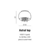 Azzardo Astral függeszték / mennyezeti lámpa