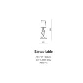 Azzardo Baroco asztali lámpa
