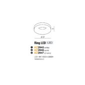 Azzardo Ring LED mennyezeti lámpa - matt króm