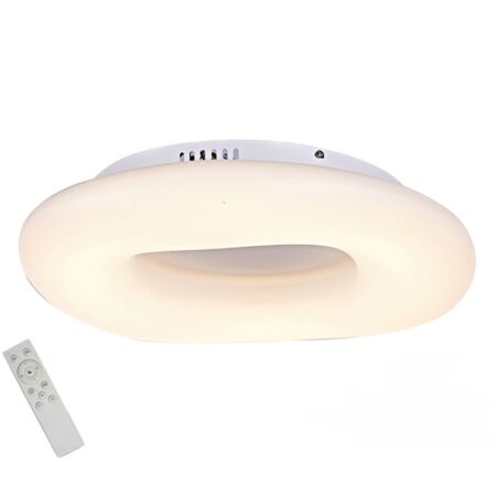Azzardo Donut LED távirányítós mennyezeti lámpa - 75 cm