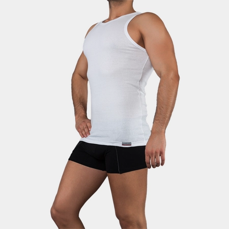 J.Press 100% pamut férfi atléta trikó - L - fehér