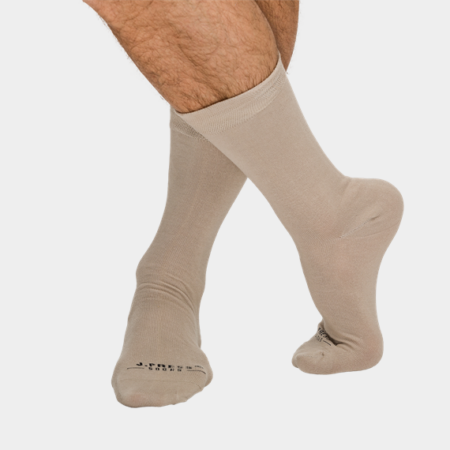 J.Press antibakteriális férfi zokni - 45-46 - bézs - D042 (öltönyhöz is)