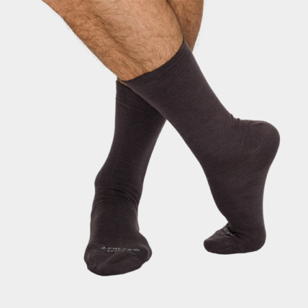 J.Press antibakteriális férfi zokni - 43-44 - barna - D042 (öltönyhöz is)