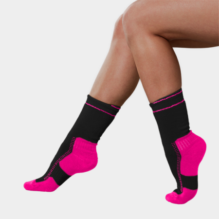 J.Press női bakancs zokni - 39-40 - fekete-pink - WUS001