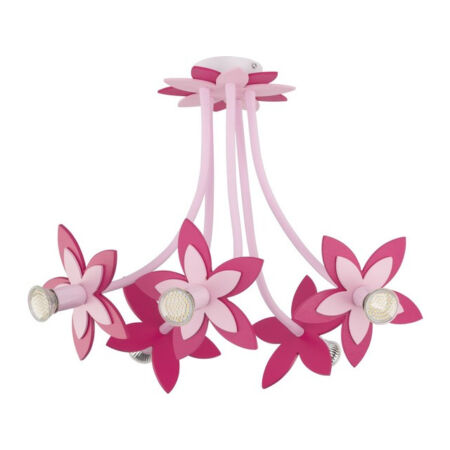 Nowodvorski Flowers gyermek mennyezeti lámpa - rózsaszín