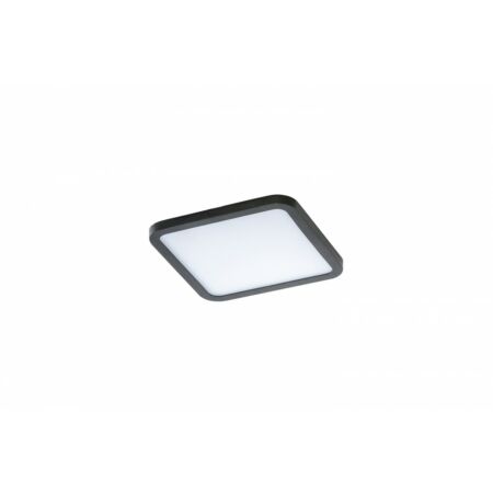 Azzardo Slim Square LED beépíthető fürdőszobai mennyezeti lámpa - fekete - 12W - 3000K